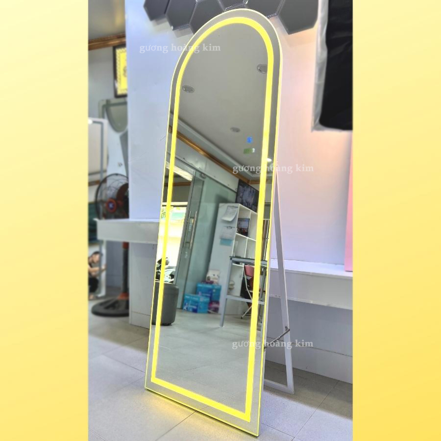 Gương đứng toàn thân có đèn led kiều dáng Mái vòm HK-1003 BCC