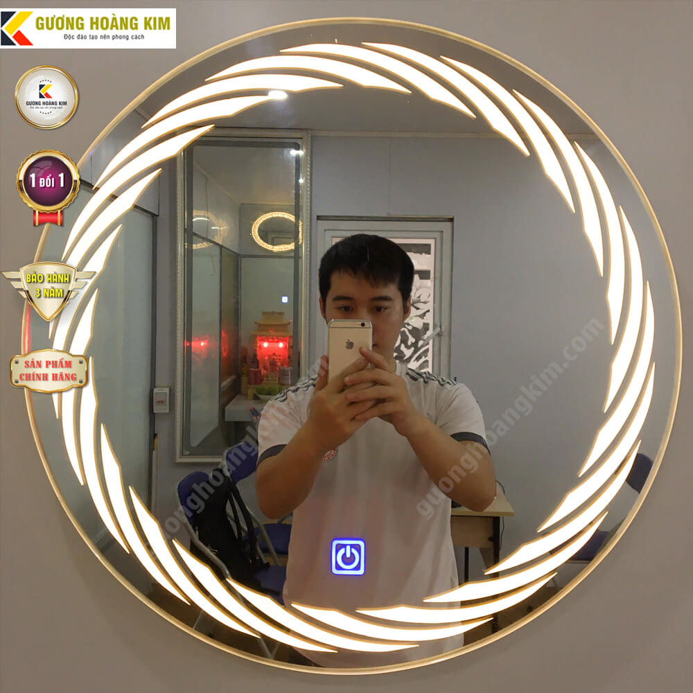 Gương đèn led trang trí nghệ thuật HK-0013 [AGC]