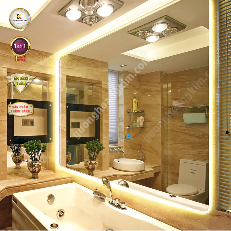 Gương đèn led phòng tắm tràn viền HK-3012 [AGC]