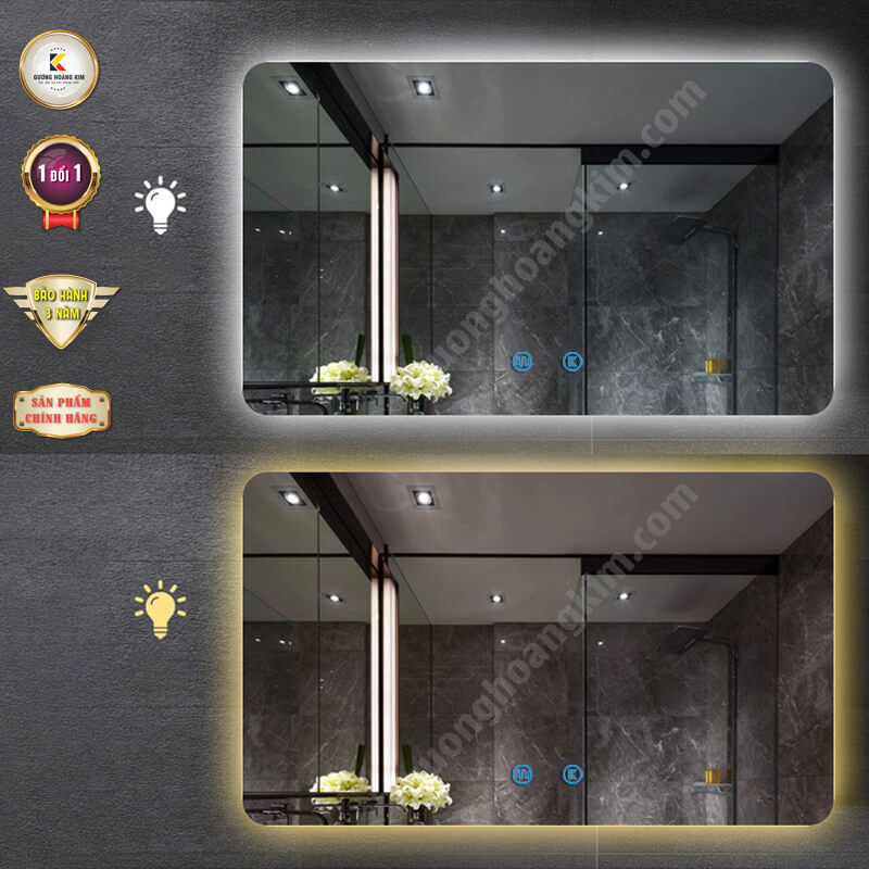 Gương đèn led phòng tắm tràn viền HK-3012 [AGC]