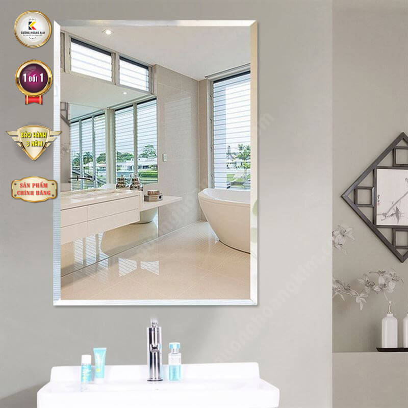 Gương phòng tắm nhà tắm wc dán tường treo tường bàn trang điểm makeup giá rẻ – guonghoangkim mirror hk5002