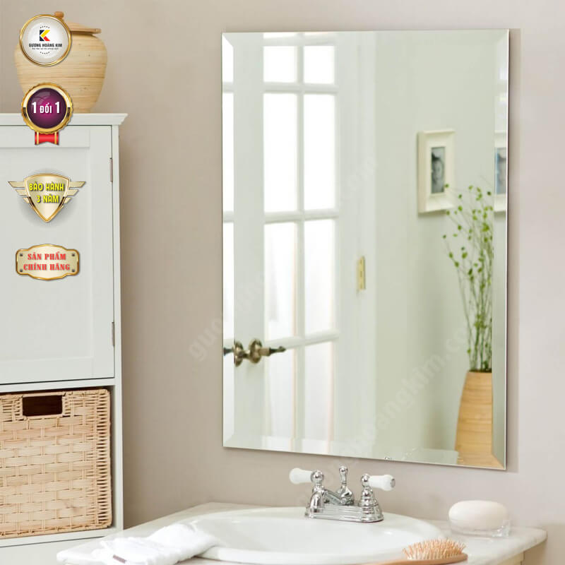 Gương treo tường phòng tắm, gương dán tường nhà tắm wc giá rẻ - guonghoangkim mirror hk5002
