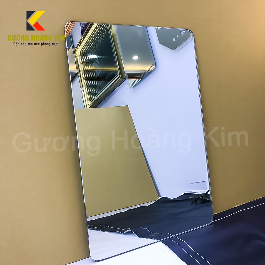 Gương dán tường, gương treo tường nhà tắm phòng tắm wc - Bản cao cấp guonghoangkim mirror hk5002